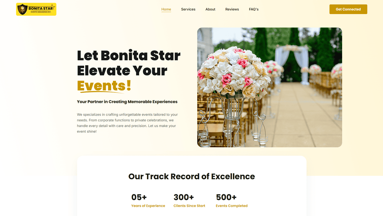 Bonita Star is a premier event management company in the UAE, known for excellence and flawless execution.