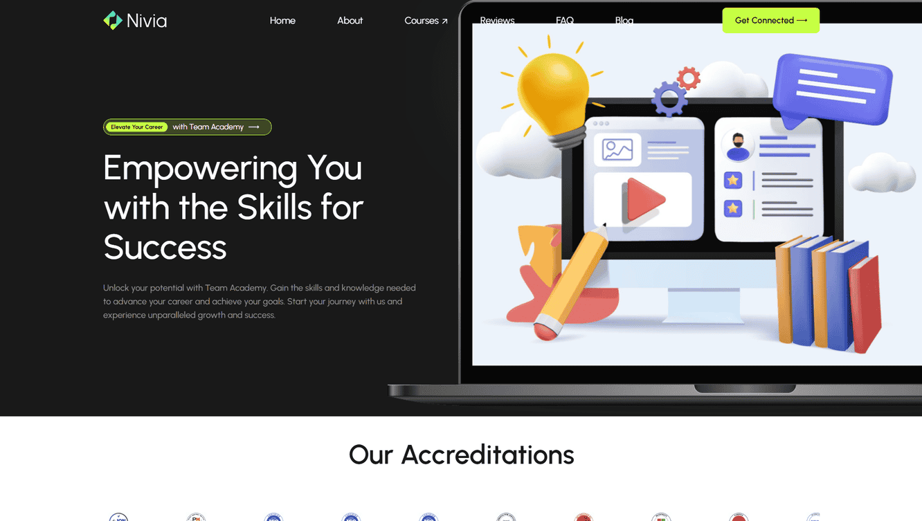 Team Academy is a trusted training institute with 20 years of experience