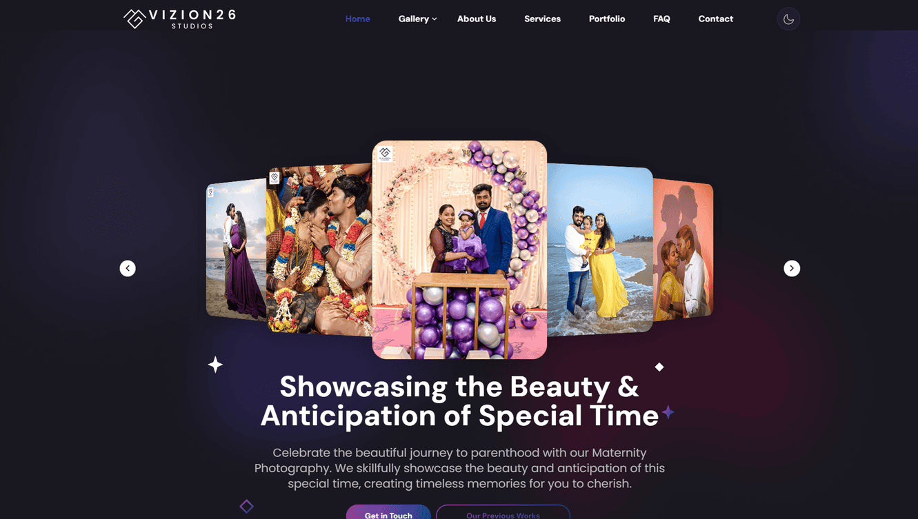 Vizion26 Studios has been Chennai's trusted photography partner, capturing over 200 events with precision and heart.